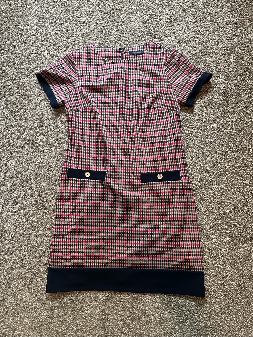 Tommy Hilfiger Plaid Shift Dress - Size Small